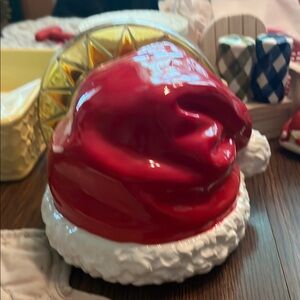 Homeworx Santa hat candle topper very gently used little chip see picture